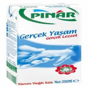 Pınar Yarım Yağlı Süt 200 ml