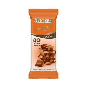 Ülker Dolu Dolu Bademli Tablet Çikolata 50 g